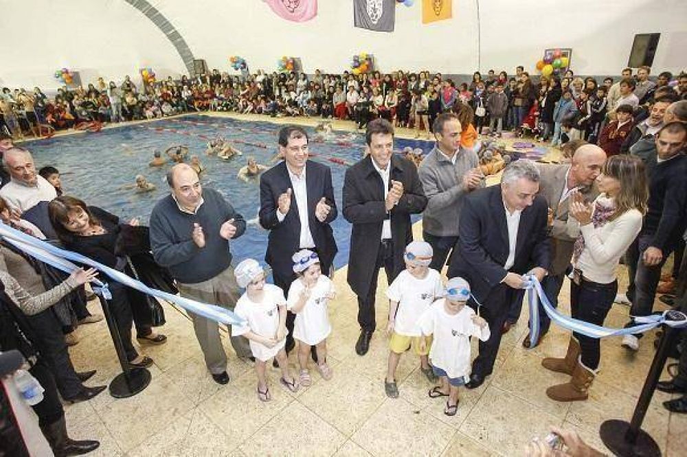 Sergio Massa inaugur� la 13� pileta climatizada del Municipio de Tigre