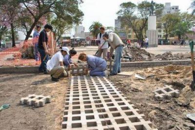 Avanza la transformaci�n de la plaza Cabral