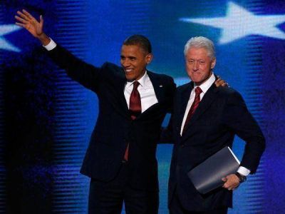 Obama y Clinton, una postal de la Convenci�n Dem�crata