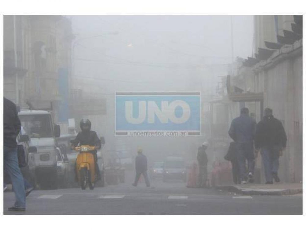 La niebla es intensa en la regi�n y hay alerta por tormentas y lluvias intensas