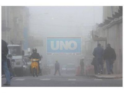 La niebla es intensa en la regi�n y hay alerta por tormentas y lluvias intensas