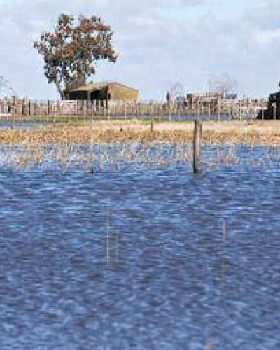El 12 por ciento de la provincia bajo el agua