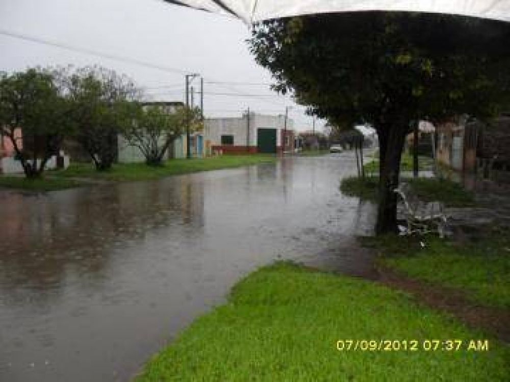 La acumulaci�n de agua se debi� a la basura