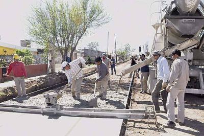 Municipio realiza obras de pavimento y desag�e por 6.987.233 de pesos