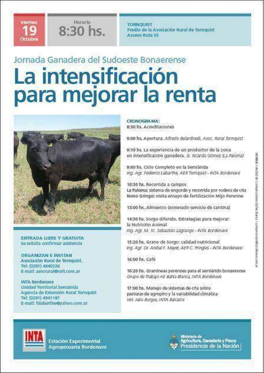 El INTA prepara una nueva jornada en Tornquist