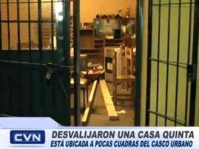 DESVALIJARON UNA CASA QUINTA A POCAS CUADRAS DEL HOSPITAL