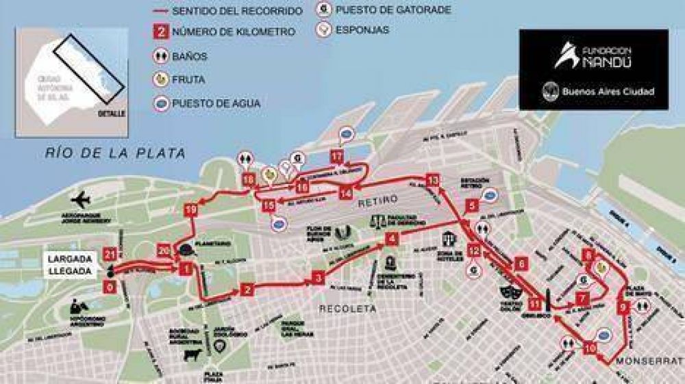 Habr� cortes de calles por el medio marat�n de la Ciudad