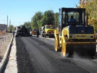 Obras de asfalto en Roca