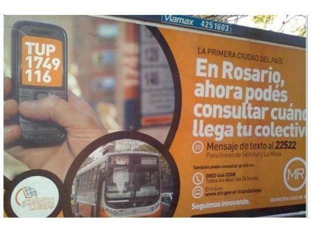 Plan en marcha para saber v�a SMS cu�ndo pasa un colectivo