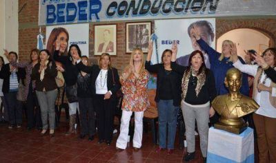 Las mujeres justicialistas reiteraron su apoyo a Beder