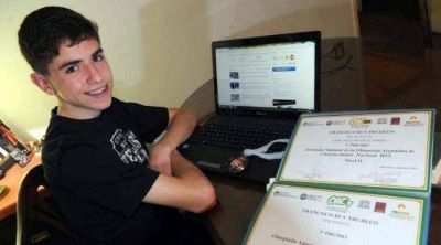 Con 15 a�os es el mejor en Ciencias del pa�s