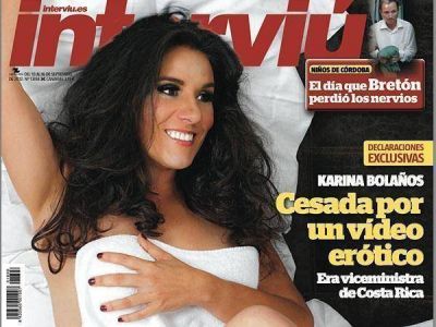 La viceministra destituida por un video er�tico ahora pos� desnuda