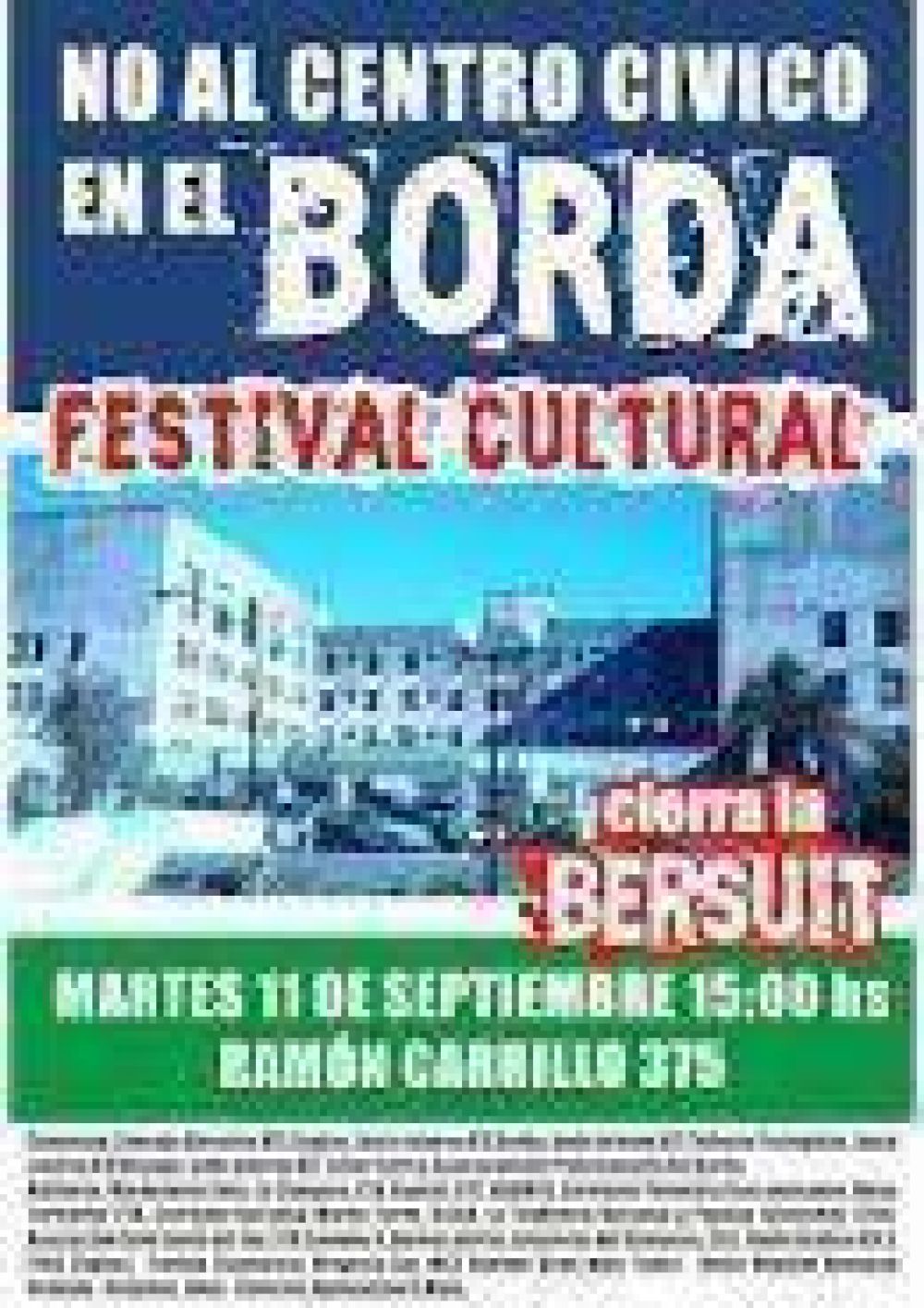 NO AL CENTRO C�VICO EN EL BORDA 