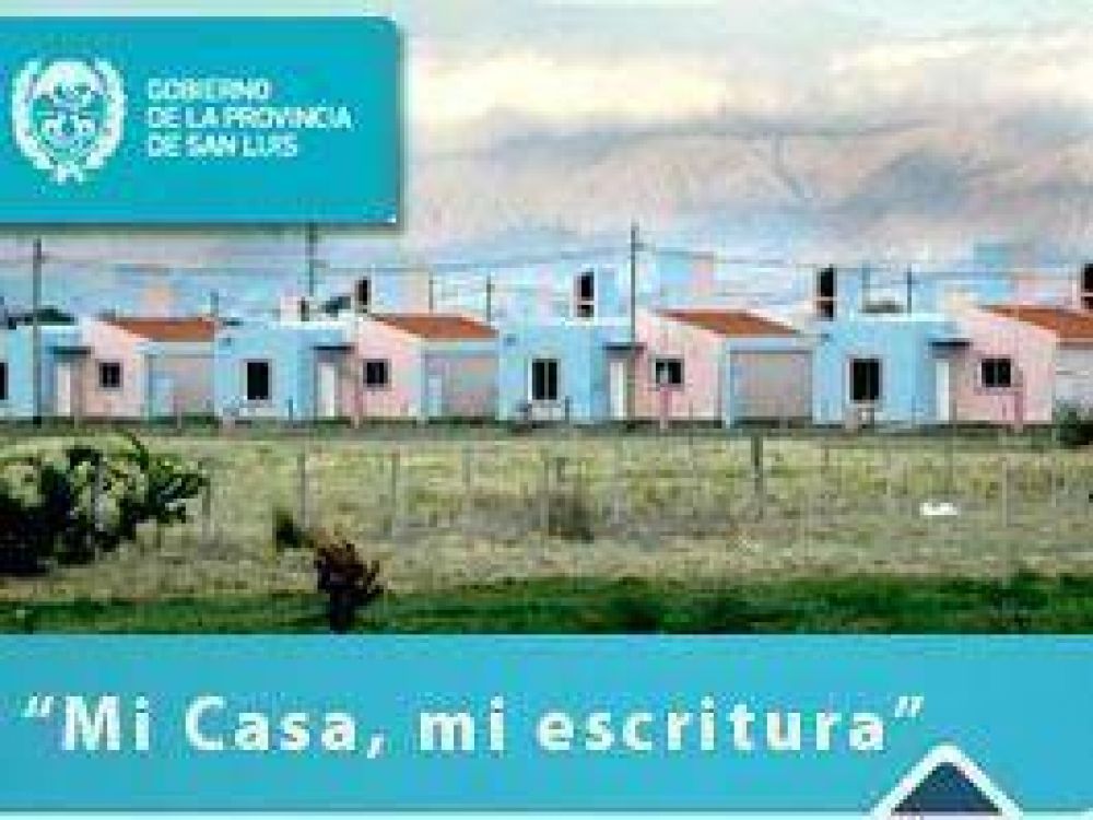 �Mi casa, mi escritura�: Contin�an las reuniones con vecinos de la ciudad de San Luis