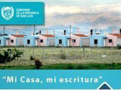 �Mi casa, mi escritura�: Contin�an las reuniones con vecinos de la ciudad de San Luis