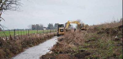 Comenzaron obras de ensanche y limpieza de canales en zonas afectadas por las inundaciones