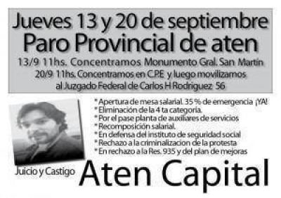 Hoy paran los docentes en toda la provincia