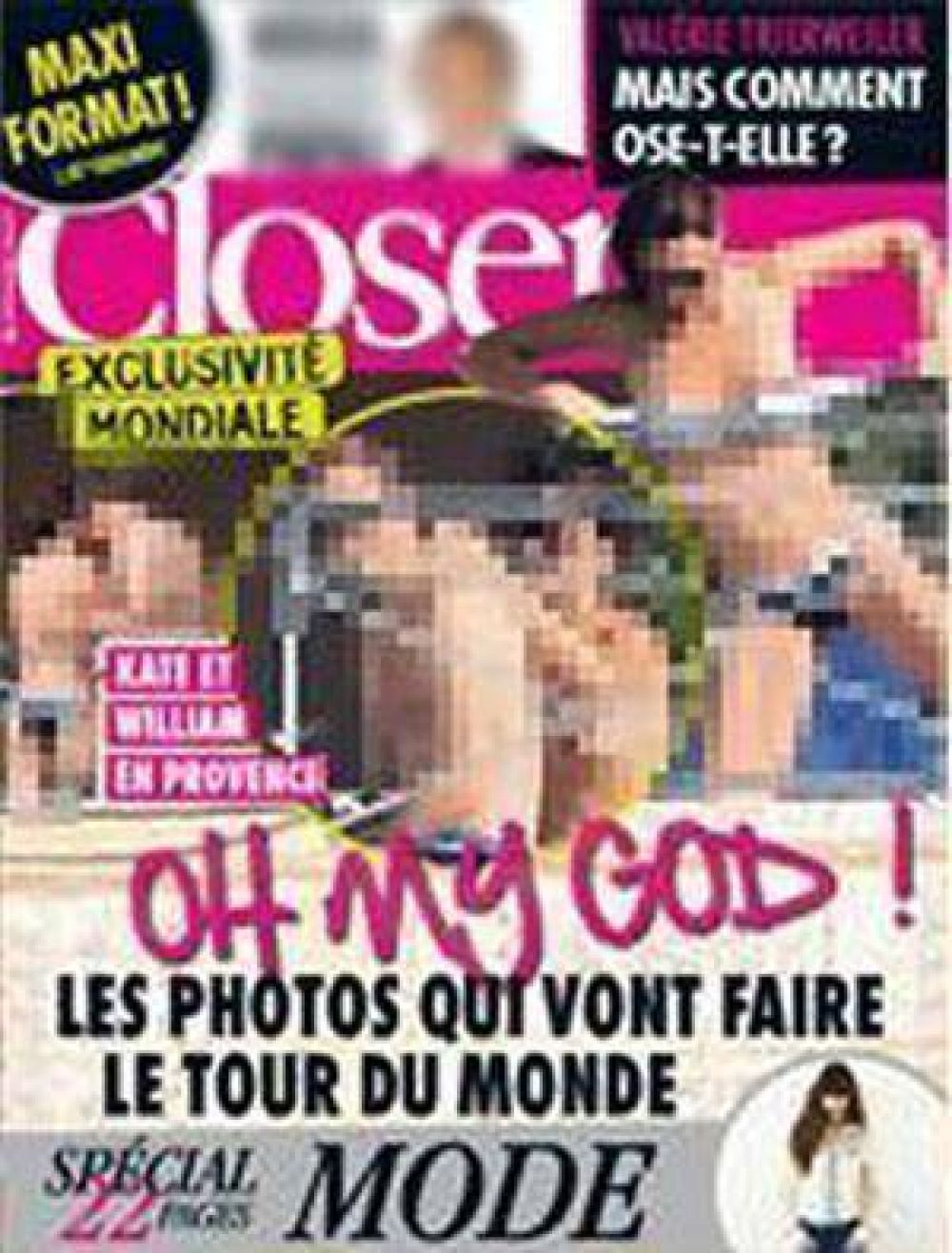 Esc�ndalo real: revelan fotos de la princesa Kate haciendo topless