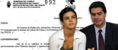 El contrato "confidencial" que firm� Agustina Cherri con Capitanich