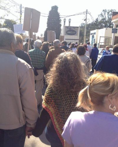 Jornada de reclamos: Cicop y municipales en un abrazo al hospital