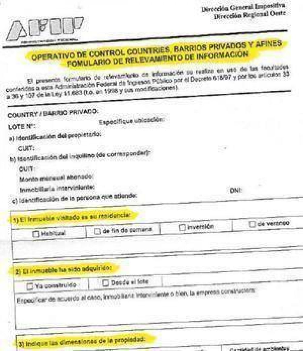 Countries: la AFIP quiere saber todo sobre sus habitantes