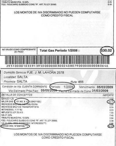 Las boletas de gas llegan a las casas y f�bricas con subas del 200%.