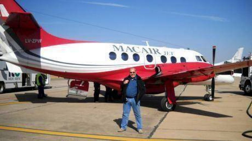 Juanjo, el �nico pasajero a�reo entre C�rdoba y Villa Mar�a