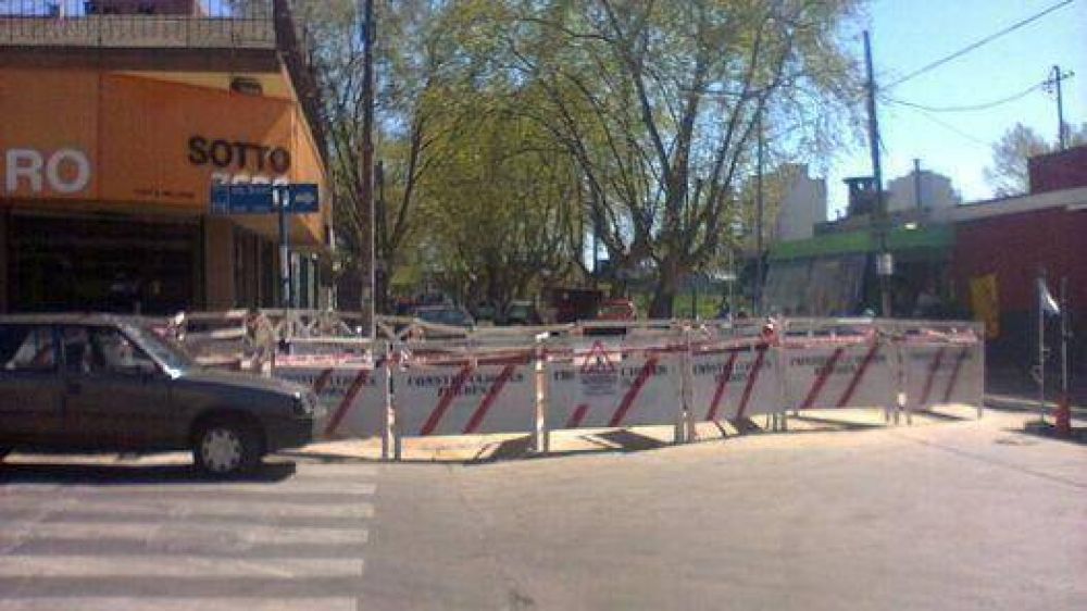 La calle San Mart�n, cortada hasta el lunes por obras de AySA