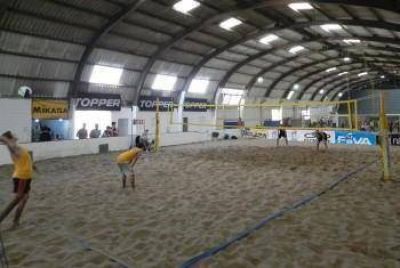 La 1� cancha t�rmica de beach voley del pa�s, instalada en Mar del Plata