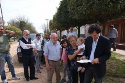 Habilitan ampliaci�n de red cloacal en el barrio Jos� Ingenieros