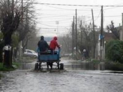 Las lluvias afectaron zonas inundadas en la Provincia