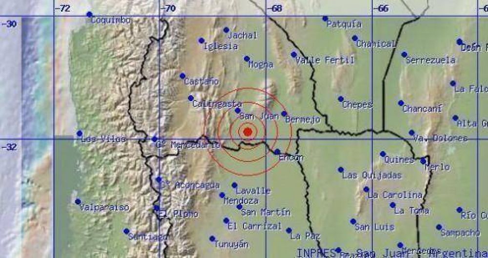 Se registr� un sismo de 4,4 grados en el noroeste de San Luis
