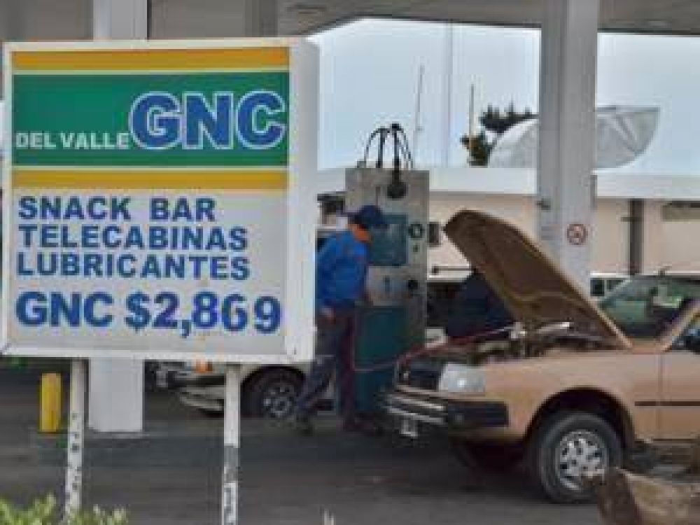 El precio del GNC subi� un 7% y qued� cerca de los 3 pesos
