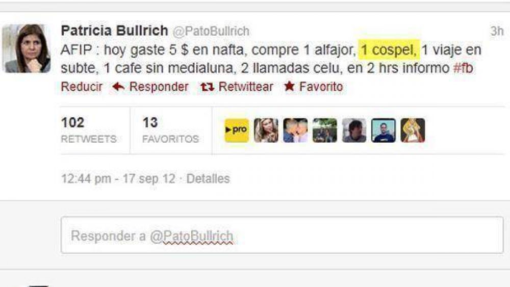  El tweet de la discordia de Patricia Bullrich