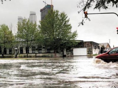 El temporal aneg� calles y tir� 70 �rboles