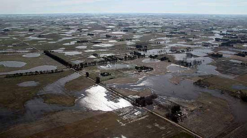 Los campos de Olavarr�a, despu�s de las lluvias