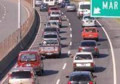 Corte en Ruta 2 en pleno �xodo tur�stico
