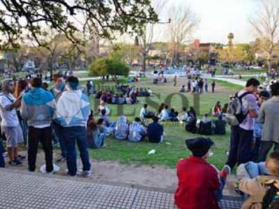 Los j�venes festejaron por partida doble