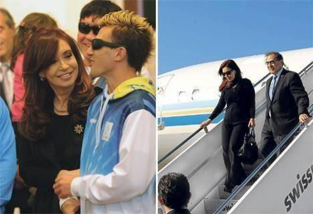 Cristina viaja para buscar acuerdos y dar c�tedra