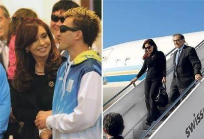 Cristina viaja para buscar acuerdos y dar c�tedra
