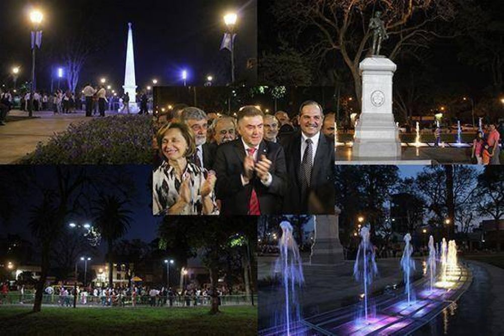 Inauguraron la imponente Plaza Belgrano