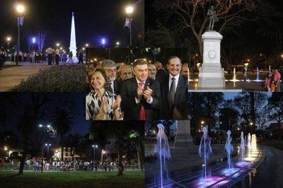 Inauguraron la imponente Plaza Belgrano