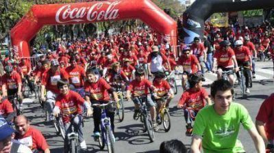 Flores, aire, sol... y la bicicleteada