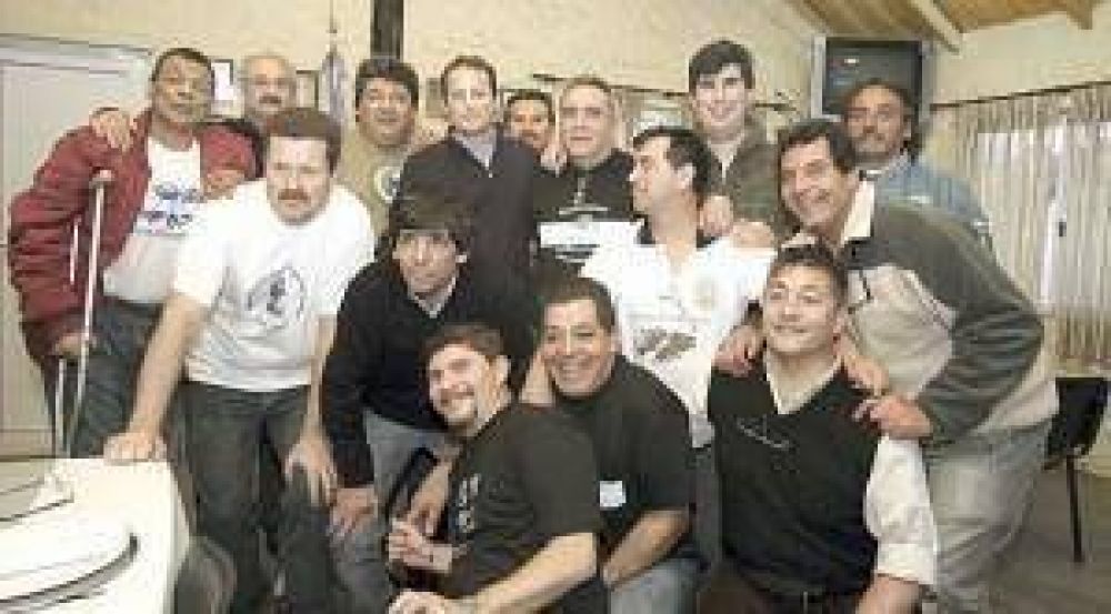 Los veteranos de Malvinas recibieron la visita de Mart�n