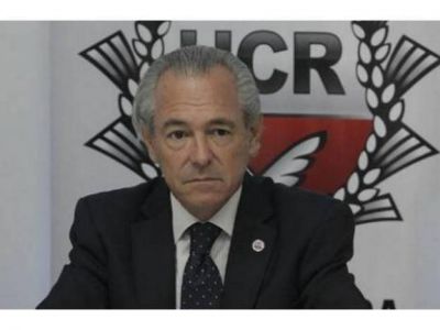 El presidente del radicalismo visita San Luis