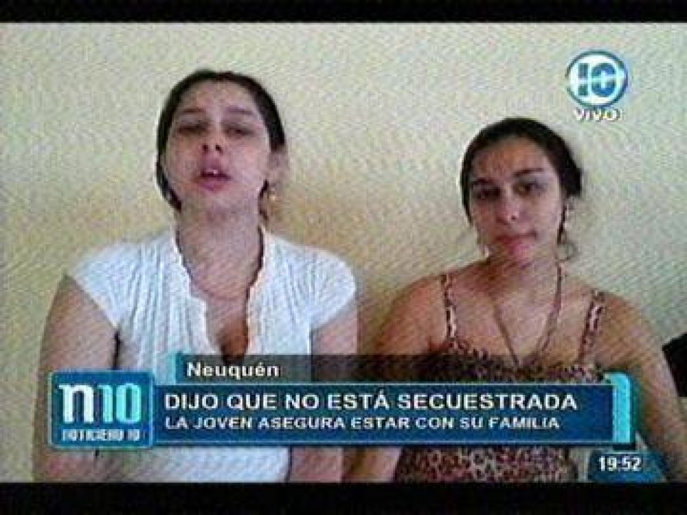 "No estoy secuestrada, estoy con mi familia"