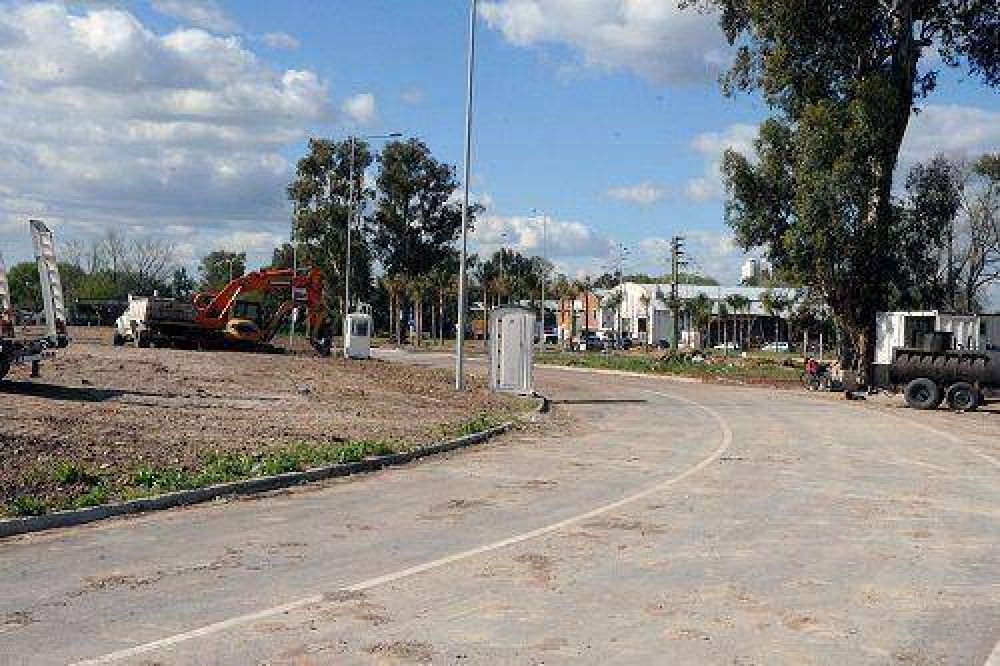 Obras en la segunda calzada en el Camino de los Remeros de Tigre