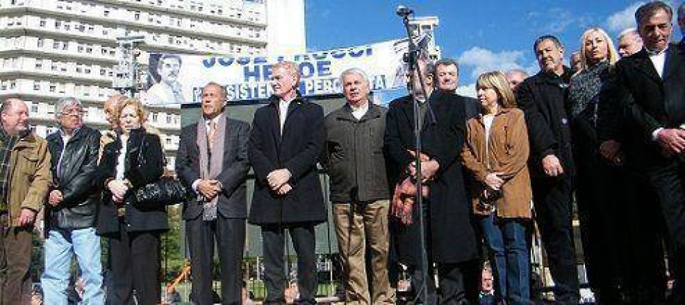 La marcha junto al antikirchnerismo mostr� divisi�n en La Juan Domingo