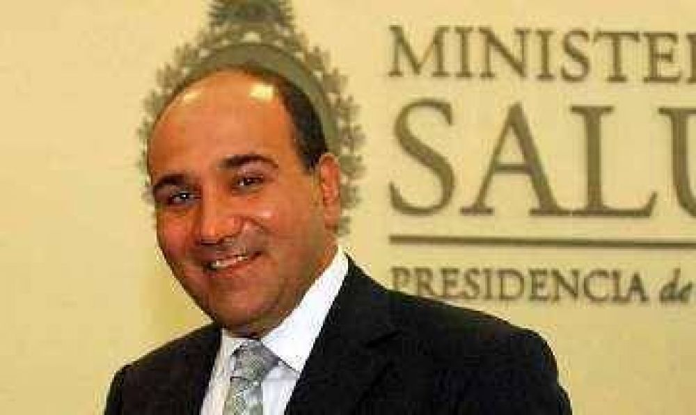 El ministro de Salud Juan Manzur en Santa Rosa