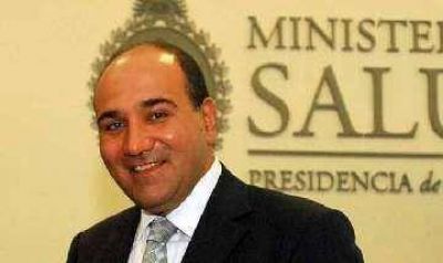 El ministro de Salud Juan Manzur en Santa Rosa